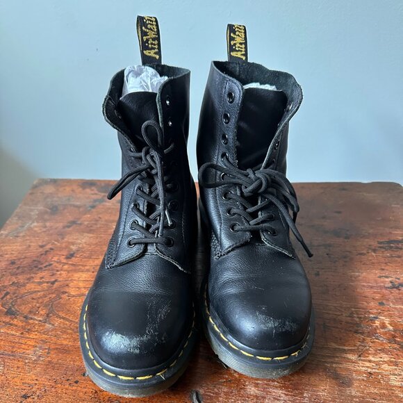 Dr Martens - Womens Pascal Leather Boots - Size 8 - Black - Picture 4 of 6